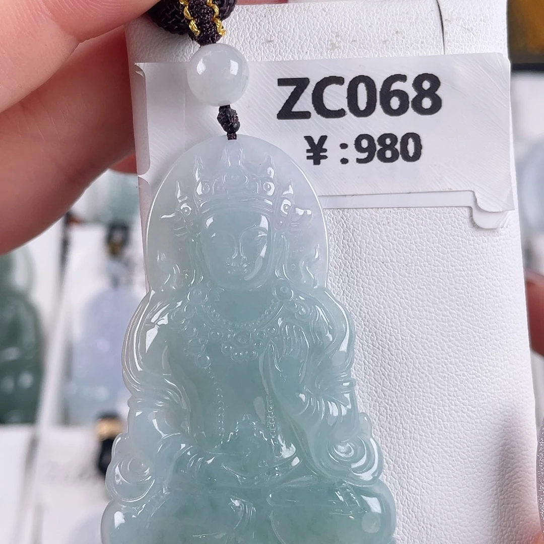 翡翠未镶嵌颈饰zc068