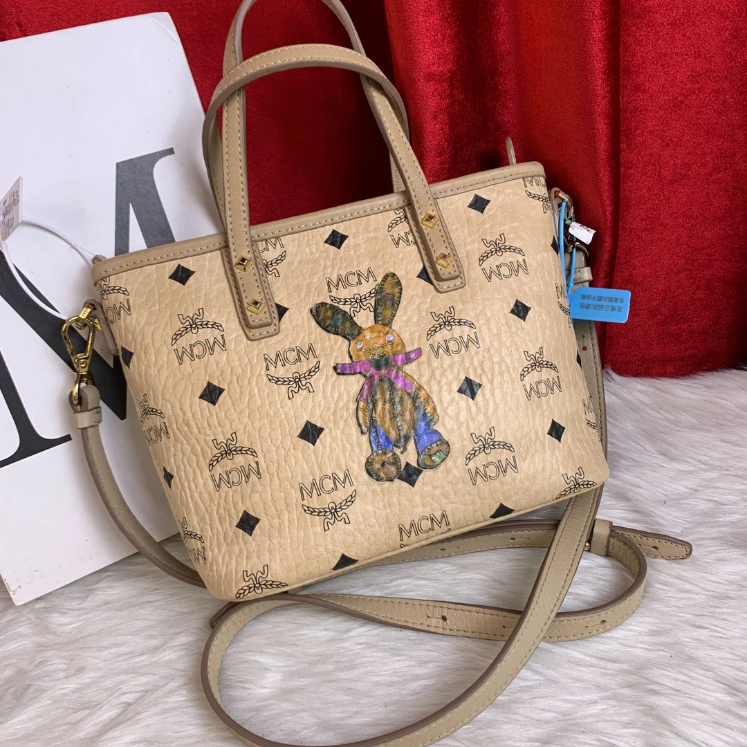 95新 MCM 米色菜篮子包/SD06619072/9072