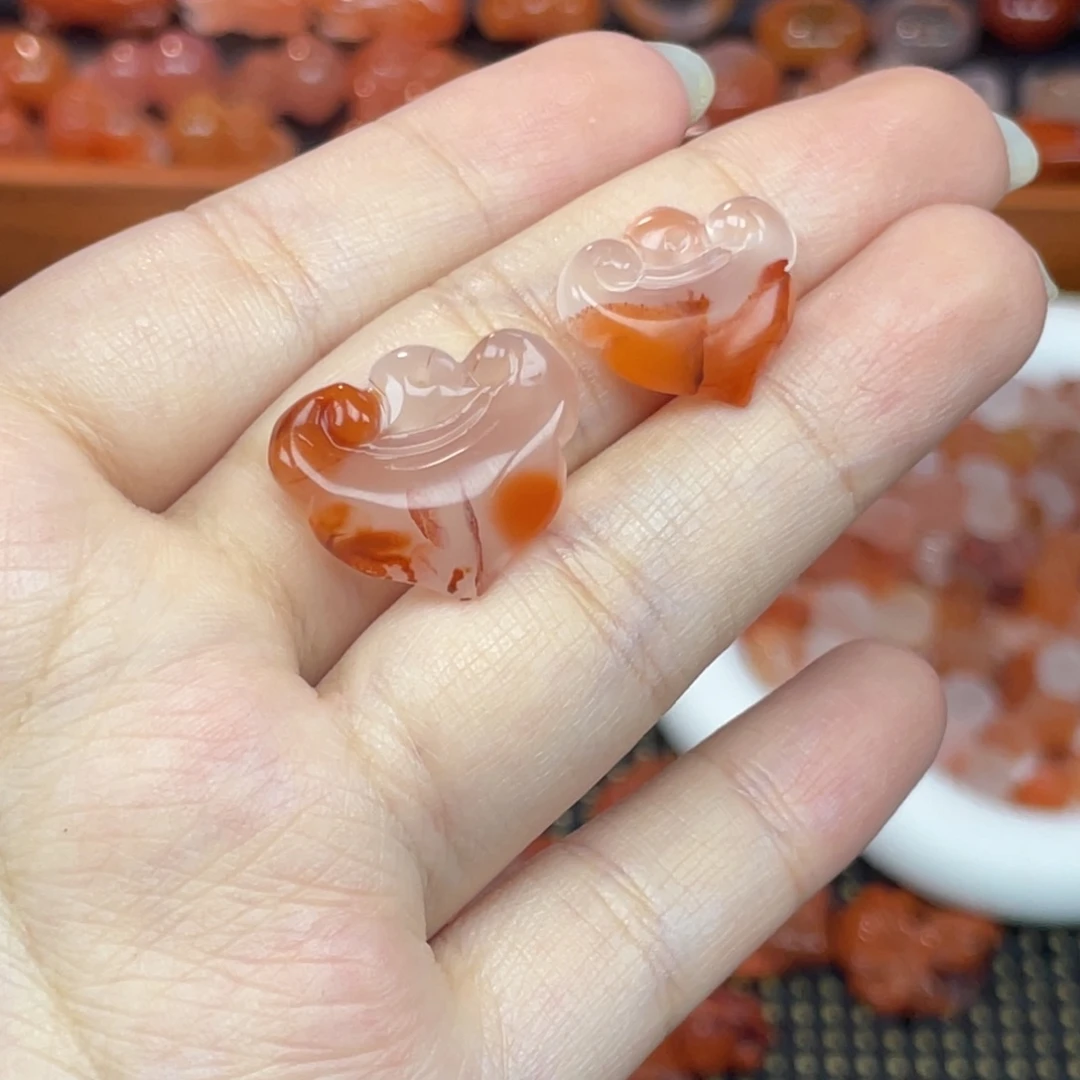 南红玛瑙未镶嵌配饰如意组合3