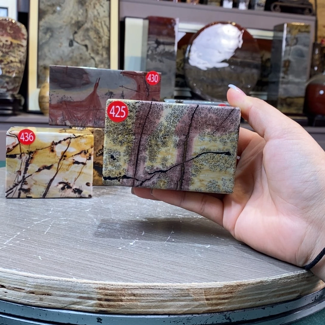 石材广西国画石草花石