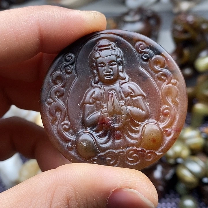 未镶嵌蛇纹石玉颈饰