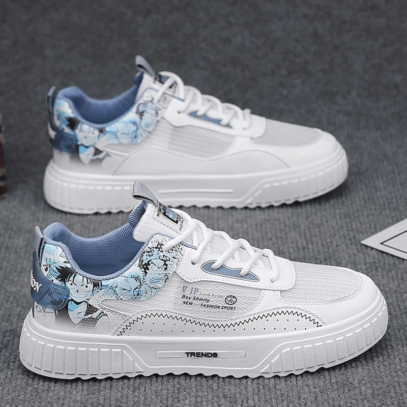 李宁集团旗下 SHOEBOX鞋柜男鞋夏季透气薄款冰丝网面板鞋男款2025