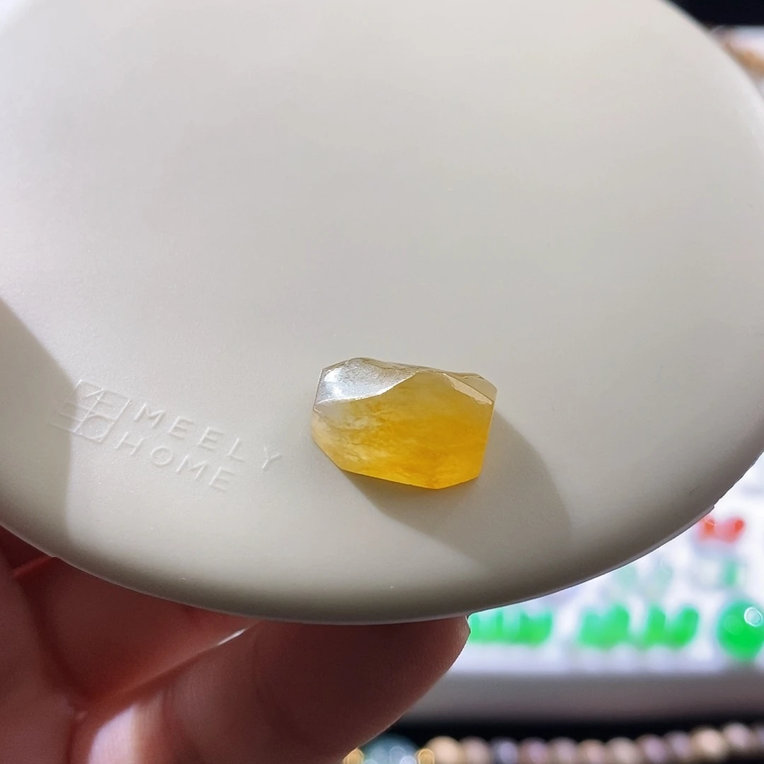 翡翠散珠黄翡裸石