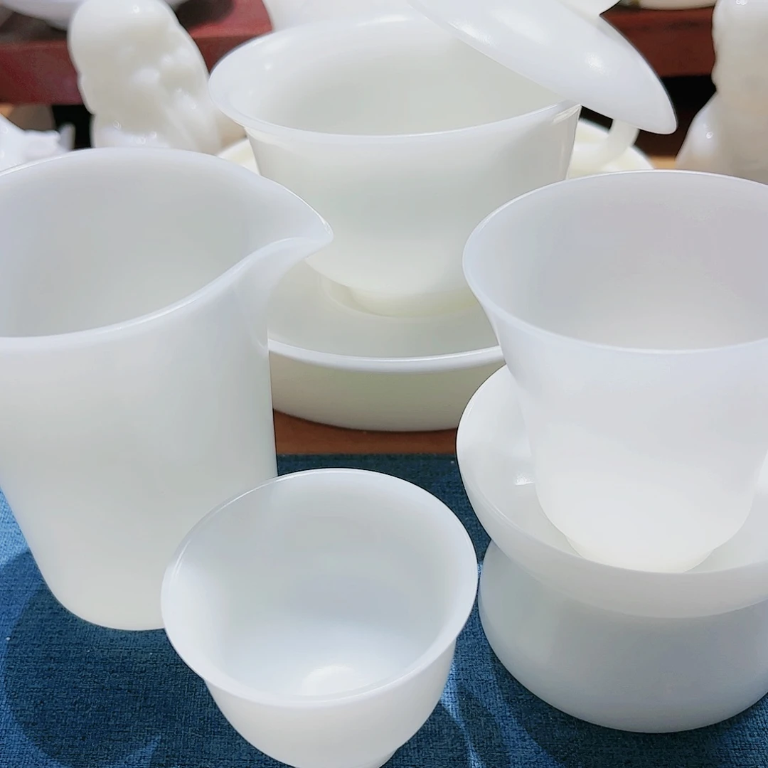 瓷片素烧璞玉150cc加6杯套组松1个115