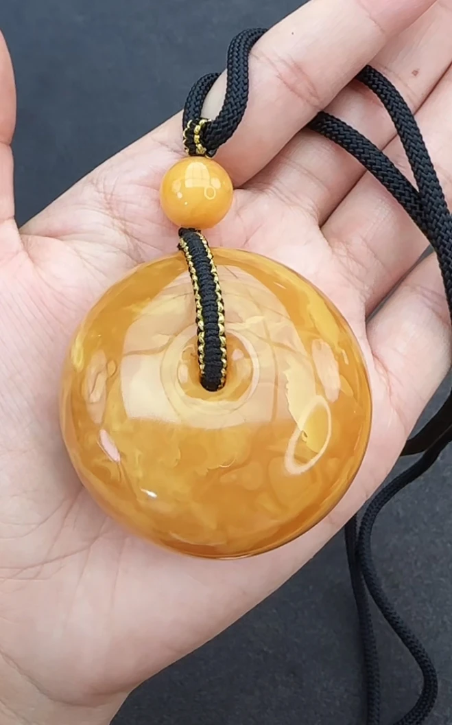 【齐福珠宝】手工定制平安扣吊坠（多样性发其一)