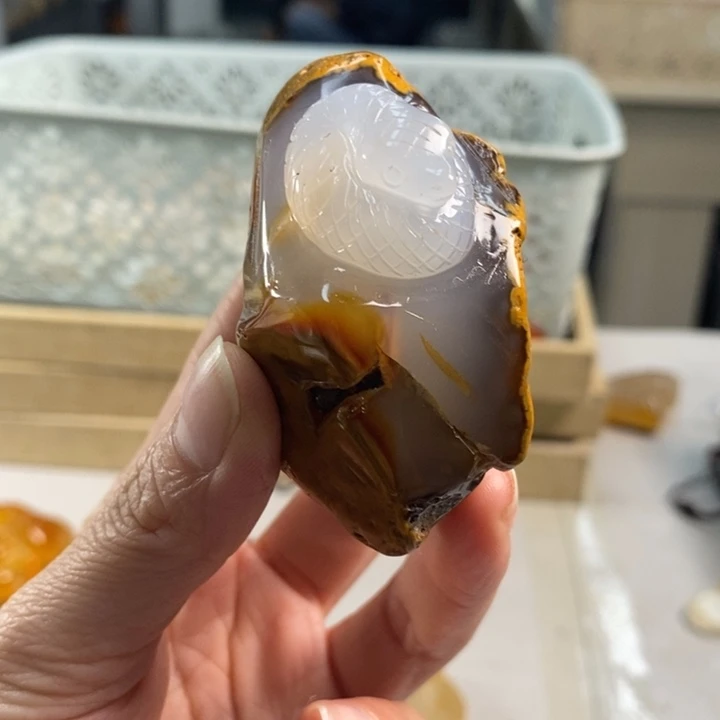 玛瑙/玉髓吊坠(不含链)未镶嵌