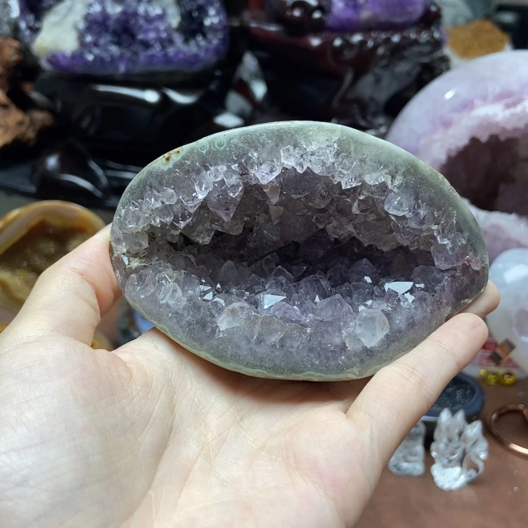 紫晶摆件未镶嵌水晶