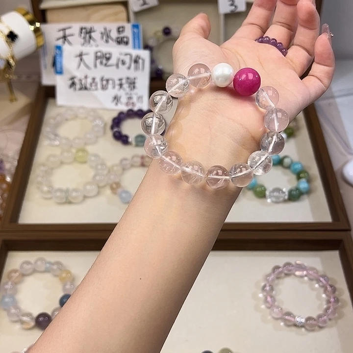 水晶手链银S925镶嵌2