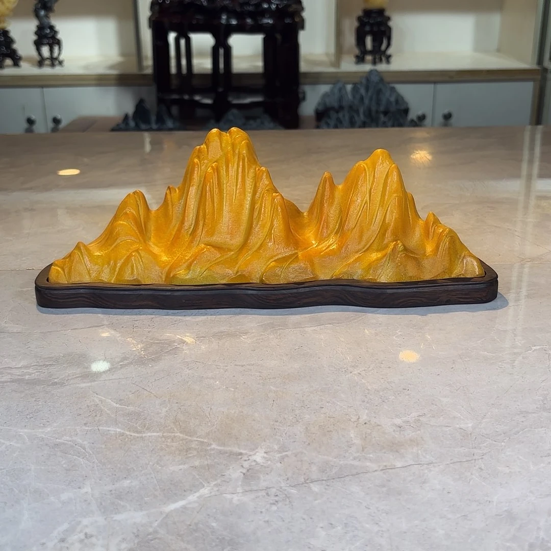 平***缘石材灵璧石手工雕刻奇石摆件