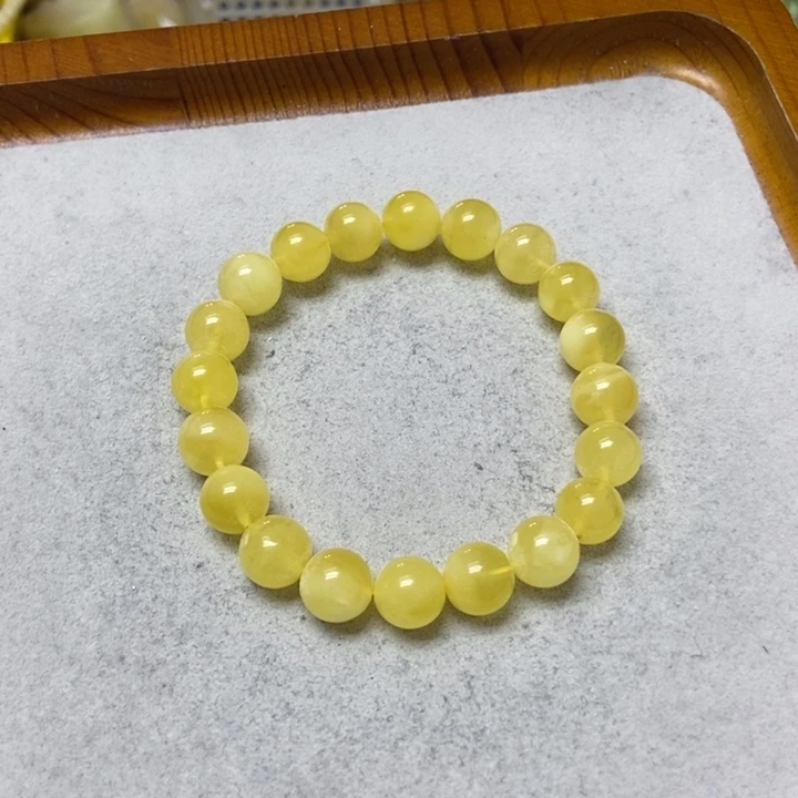 蜜蜡未镶嵌裸石手串