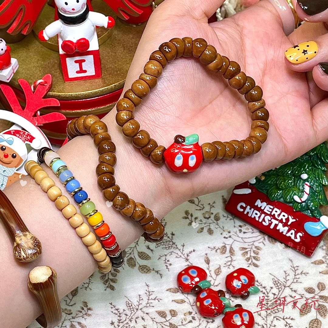 【圣诞限定】红苹果库克蒜瓣小肠卡8mm特级精挑库克天然棕线