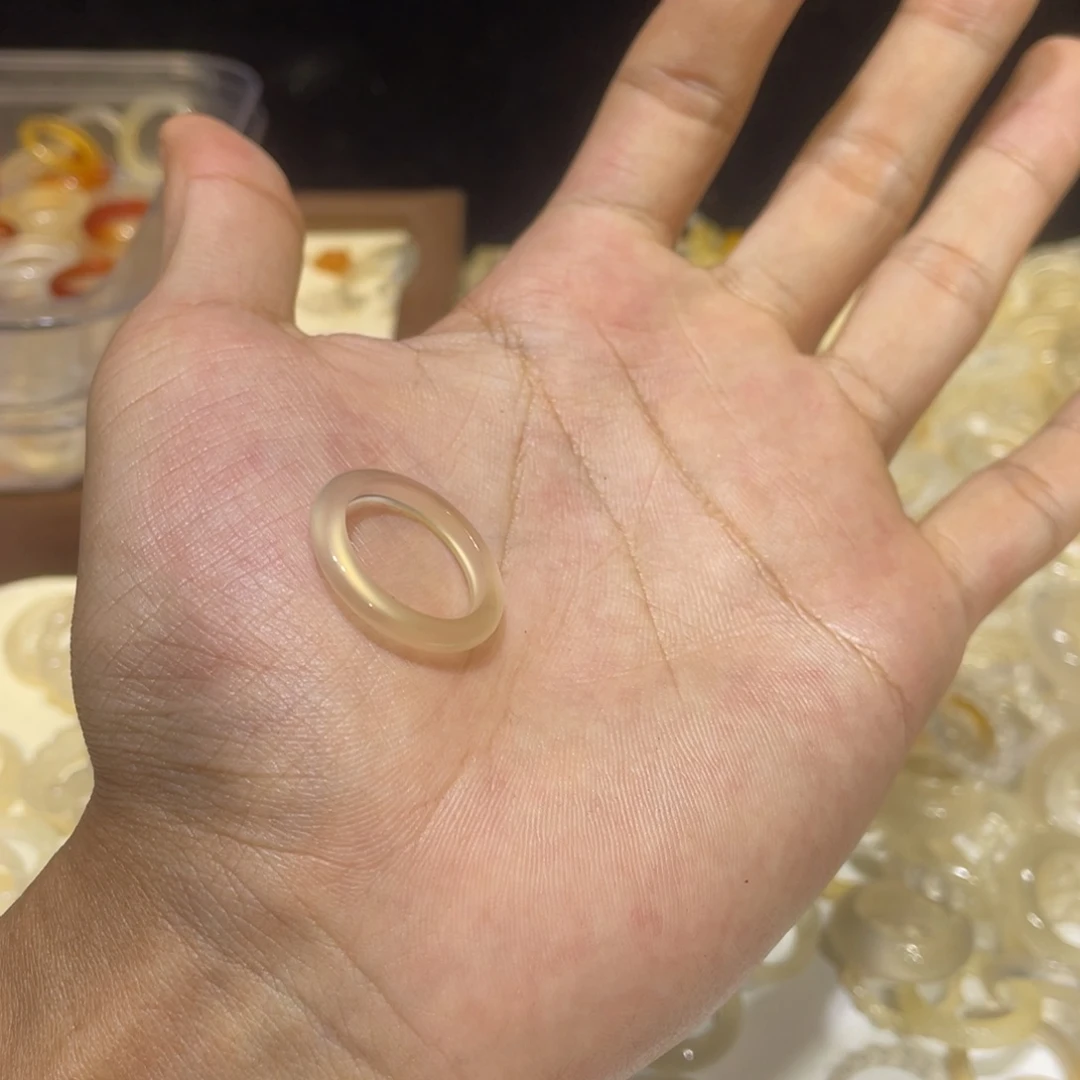 玛瑙/玉髓未镶嵌戒指72号港15