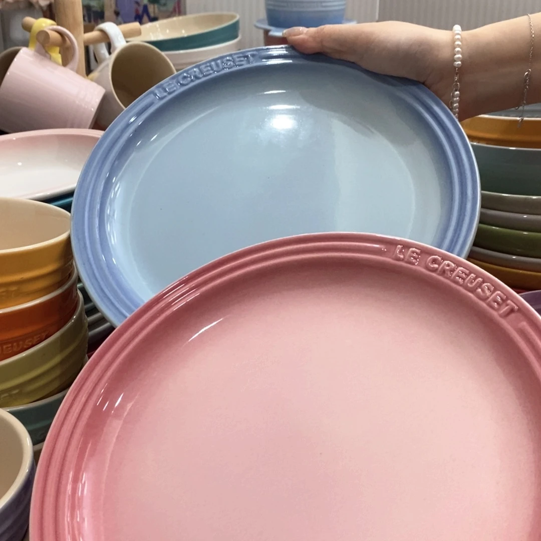 瓷片微瑕2个9英寸大牛排盘