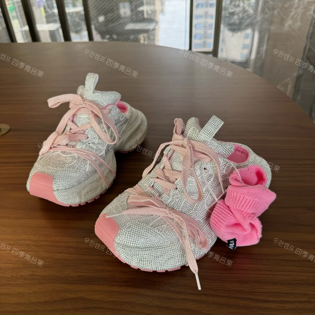 【吕果】欧货全钻高级buingbuing厚底外穿老爹半拖鞋女2025夏季新款