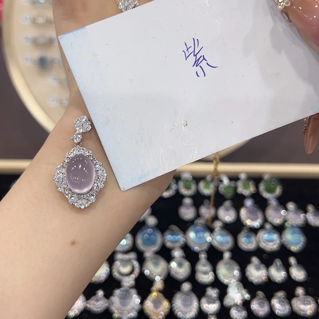 桃****银S925镶嵌蛇纹石玉戒指