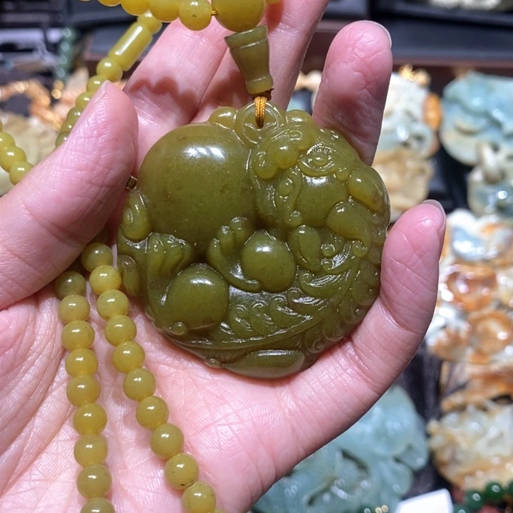 岫玉毛衣链未镶嵌