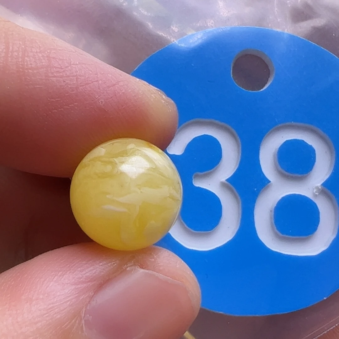 蜜蜡未镶嵌珠宝奇石11mm花粉