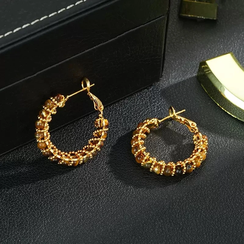 铜合金耳饰 【水凝墨轩】 FEIFEI 百搭设计耳饰~C030