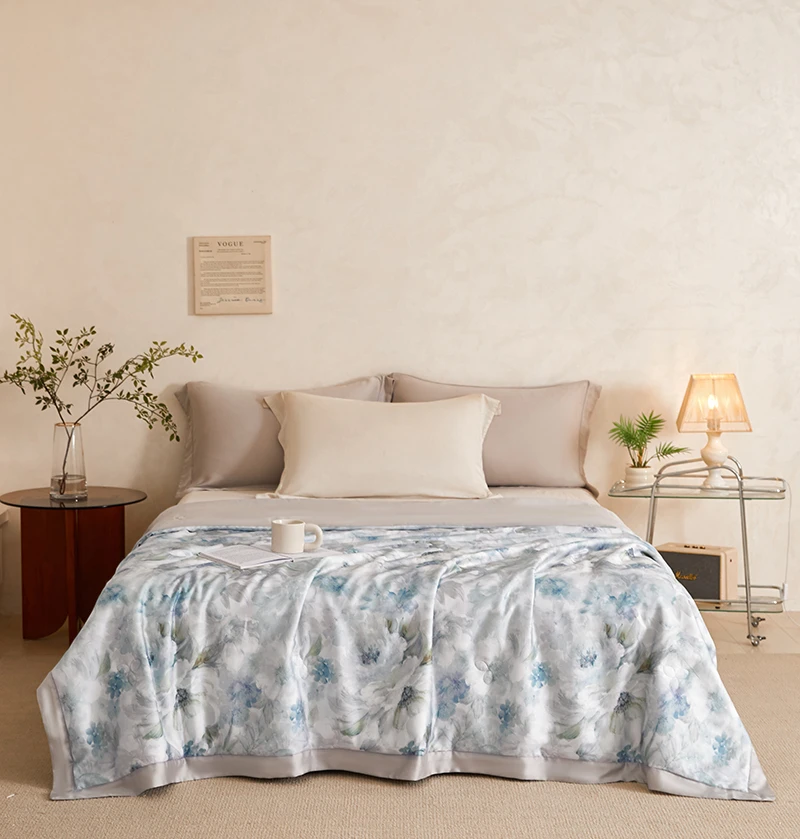 莱赛尔天丝夏季轻奢纯棉夏凉被床上用品空调被凉感可机洗被子夏被