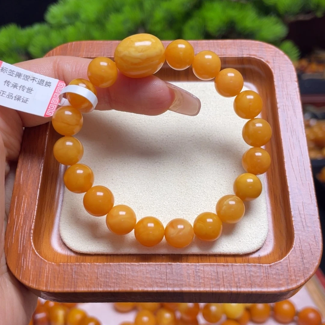 未镶嵌蜜蜡手链手串