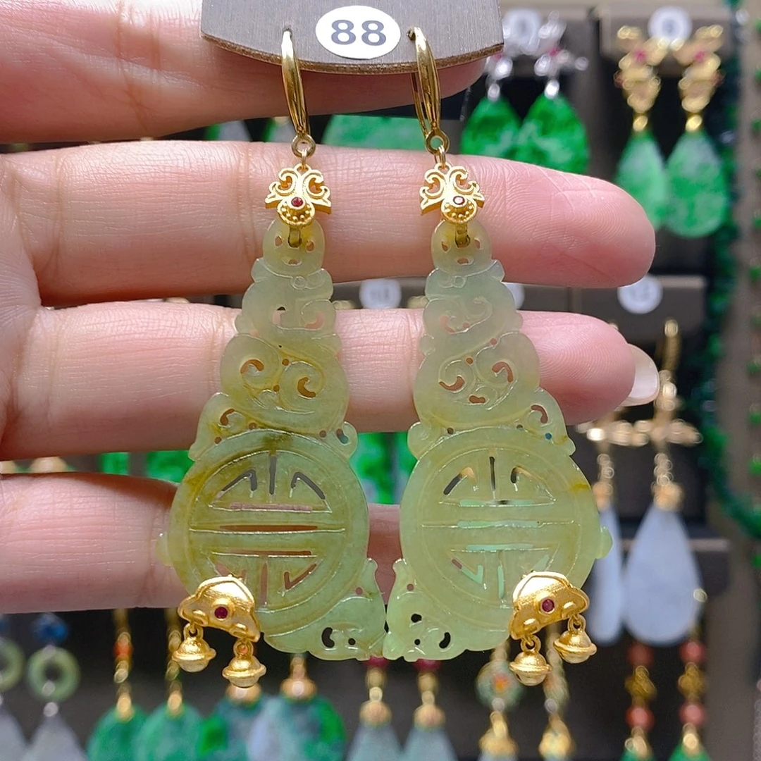 未镶嵌翡翠耳饰翡翠