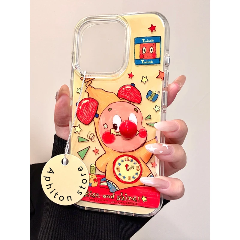 奥菲顿立体红鼻星星人适用iPhone16大孔手机壳华为vivo小米oppo套