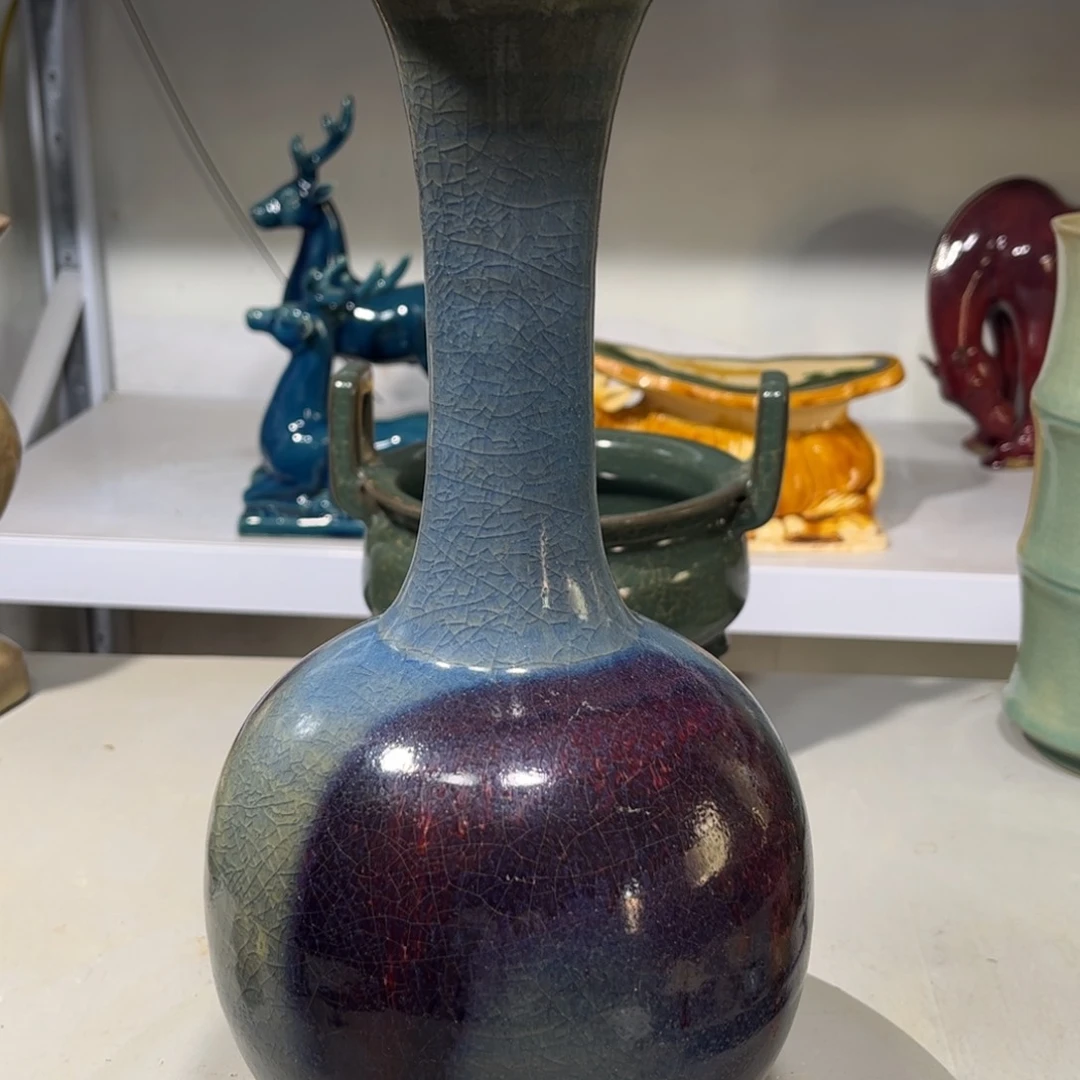 瓶钧窑瓷器品相完美