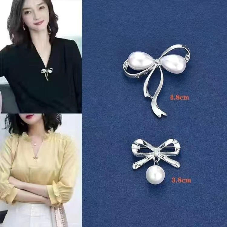 合金锆石胸针 领口大改小神器防走光胸针女领口缩小收腰别针固定