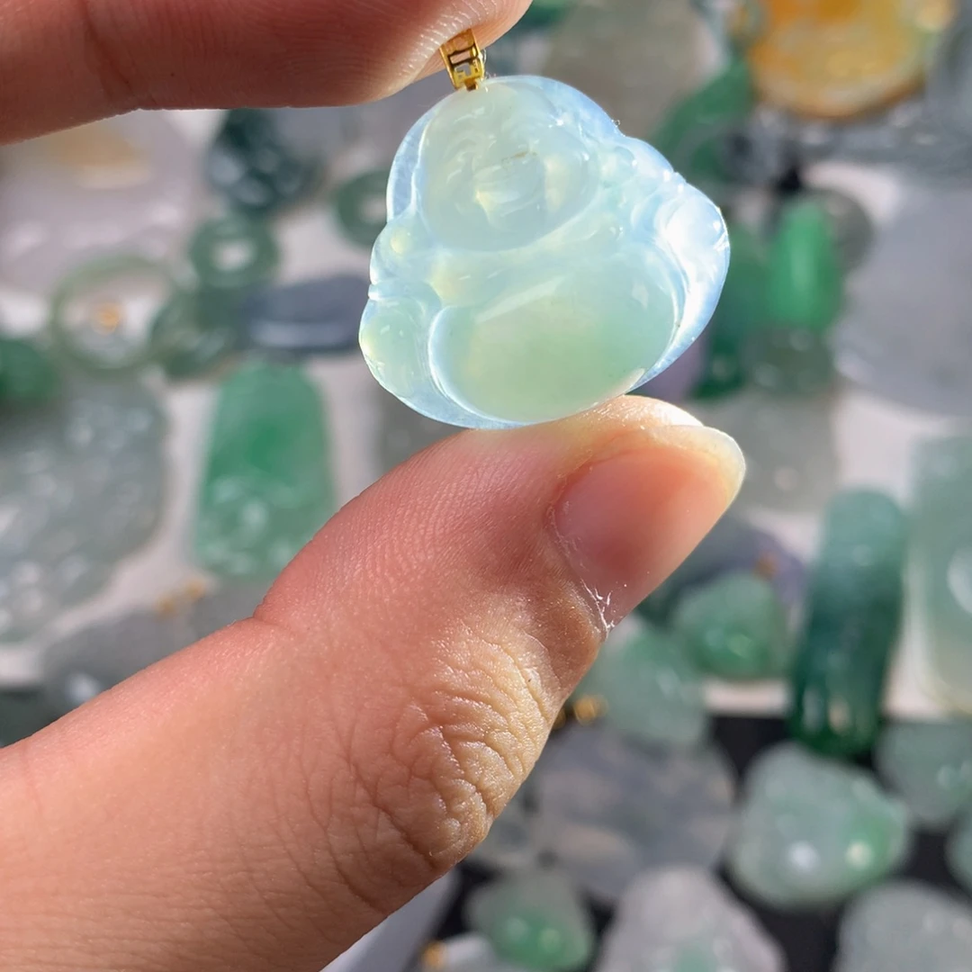 翡翠挂件未镶嵌佛公