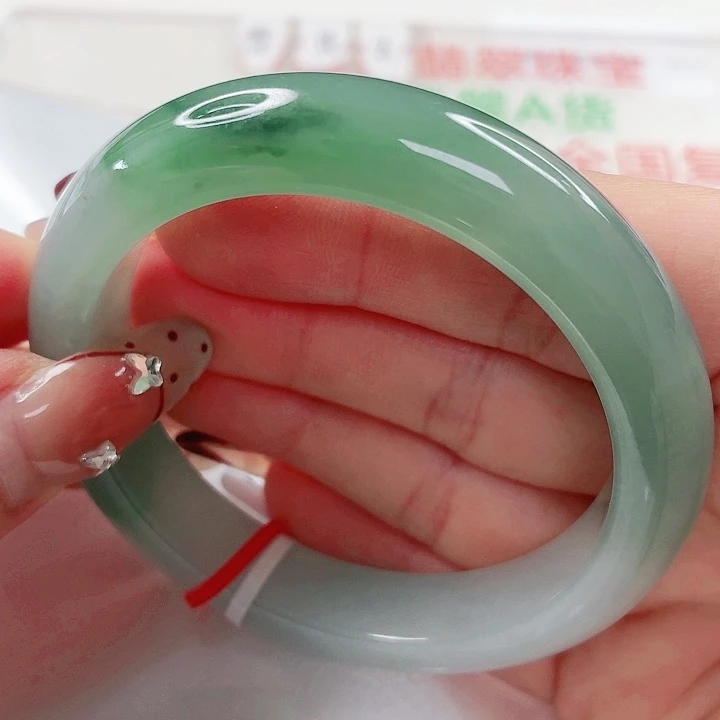 翡翠未镶嵌手镯53.8x601