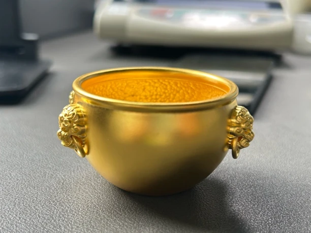 足金 门海缸 文玩配饰 克重200g（差价链接）