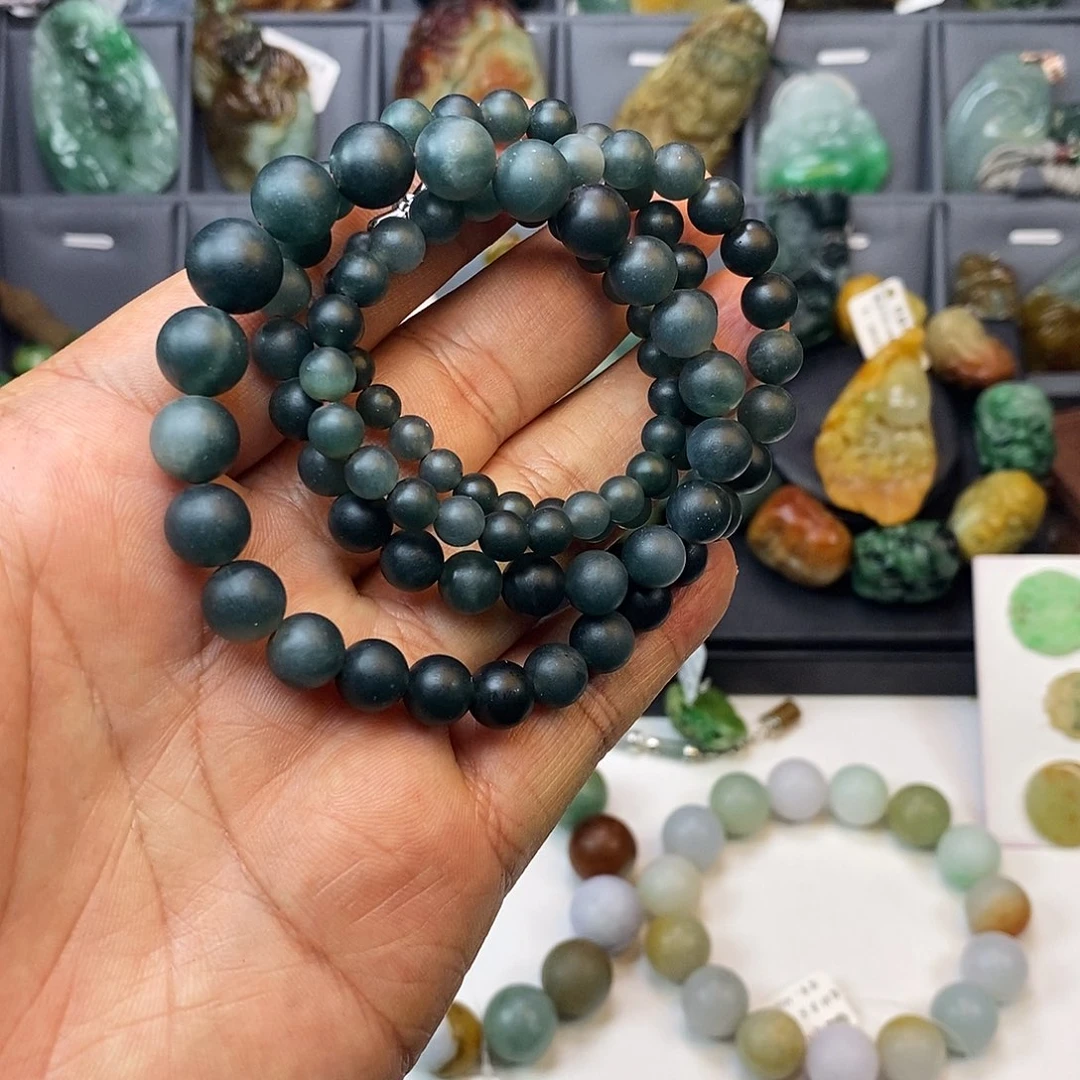 翡翠手串未镶嵌修***船塔链