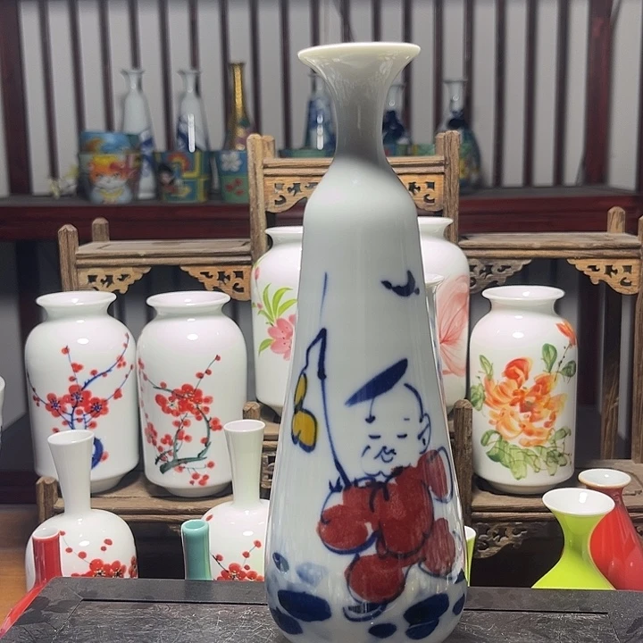 摆件陶景德镇陶瓷高20cm