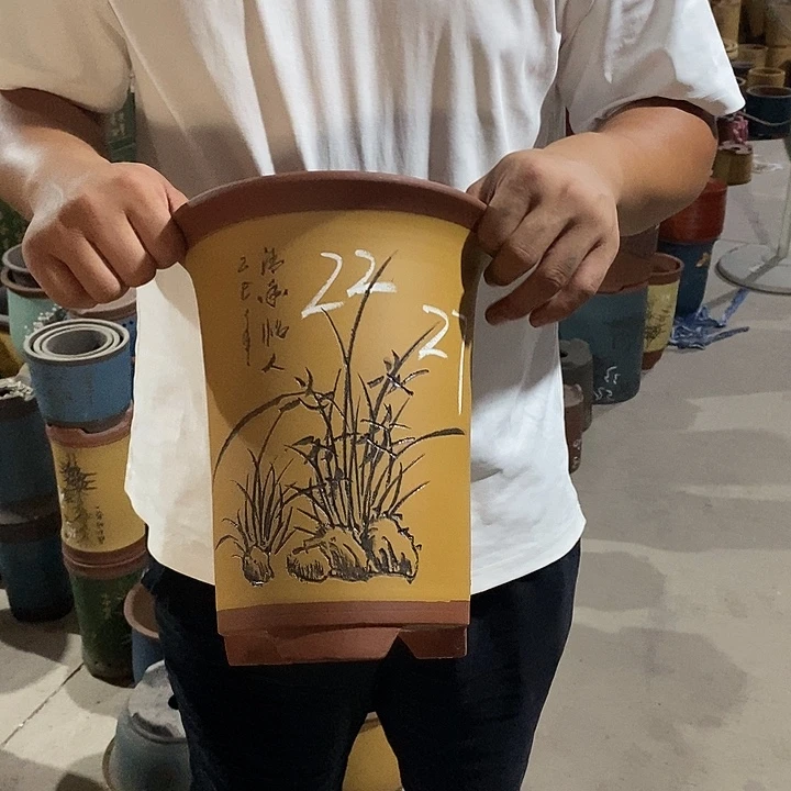 紫砂花盆紫砂花盆
