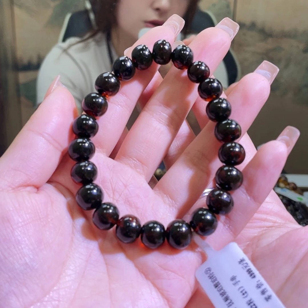 未镶嵌琥珀裸石10+血翳手串