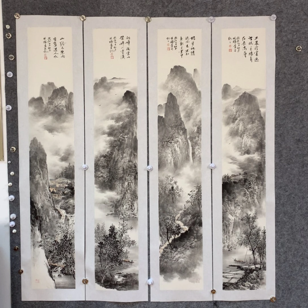 张***志国画山水作品写意