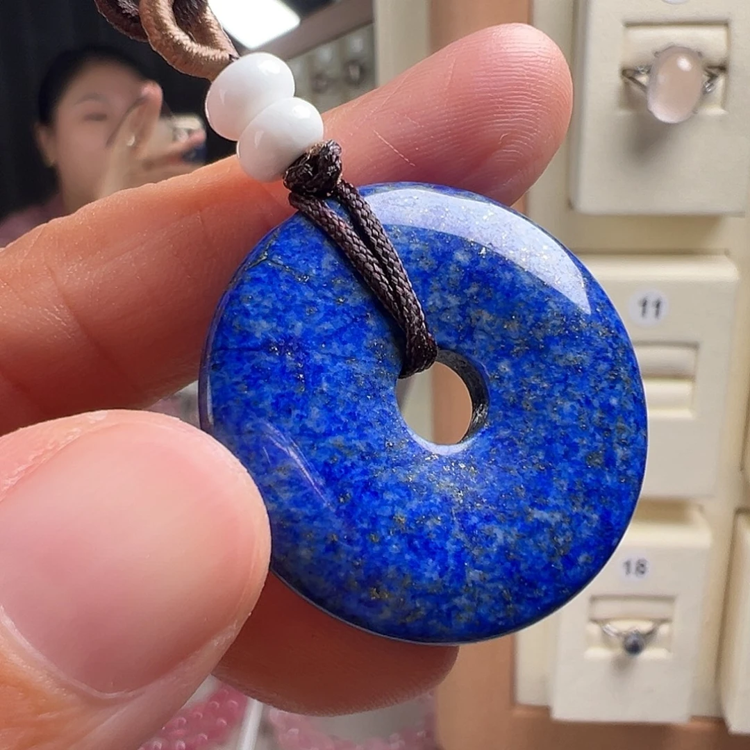 青金石未镶嵌吊坠(不含链)30.5mm