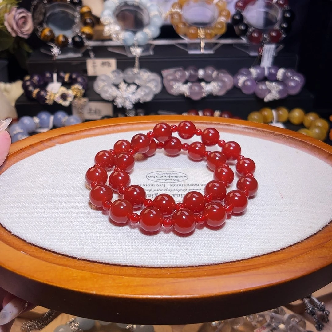 未镶嵌手链水晶红玛瑙