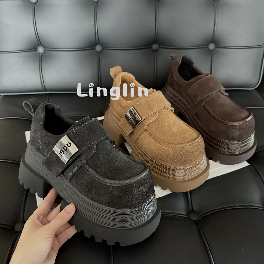 【大白】 理性消费NO退NO换 厚底乐福鞋25LF0008