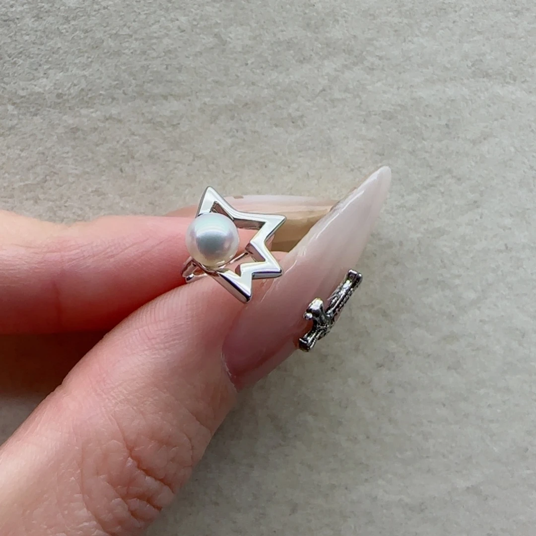 耳饰6淡水珍珠银S925镶嵌