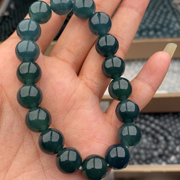 1***3翡翠未镶嵌手链手串