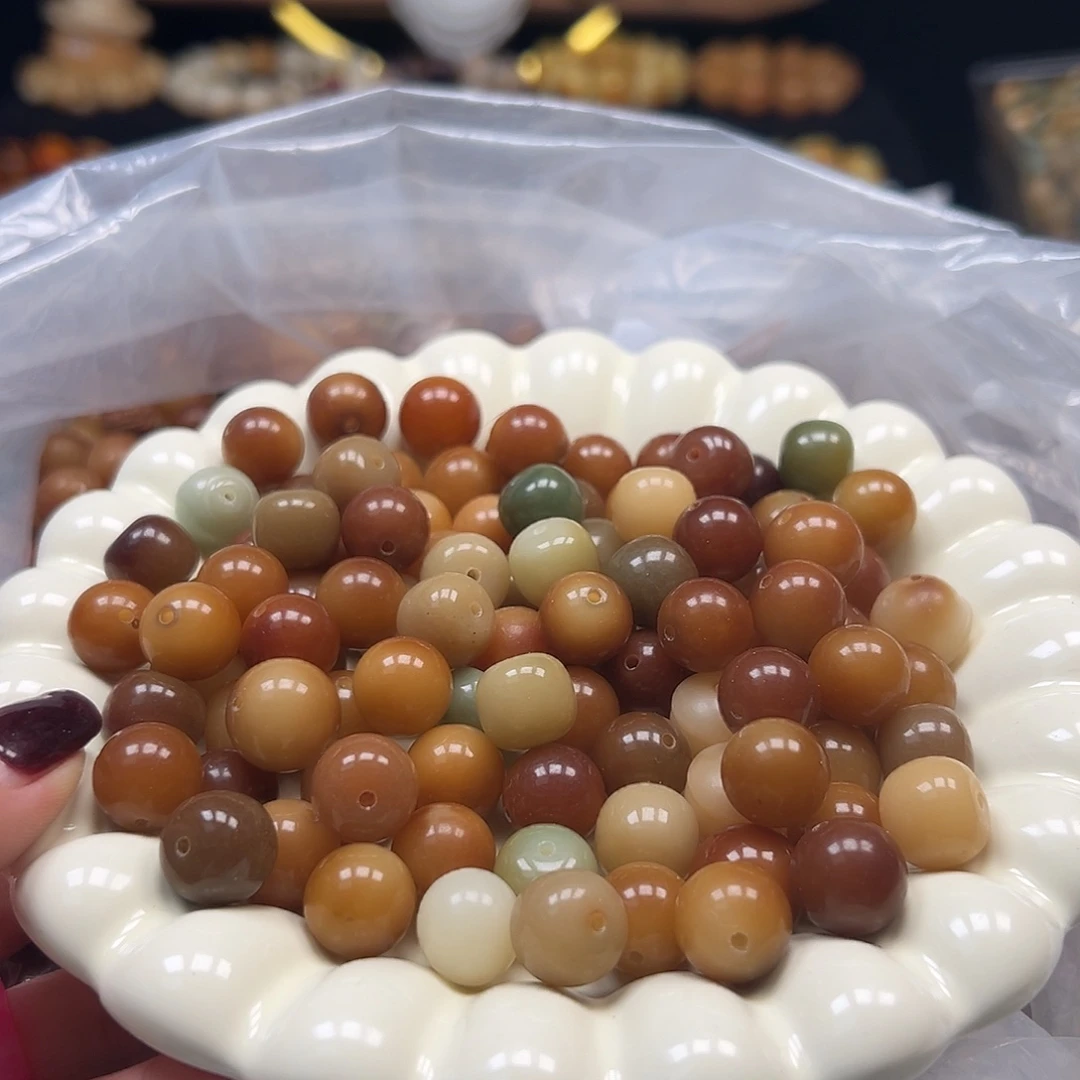 菩提根/象牙果手串瑕疵混1000颗