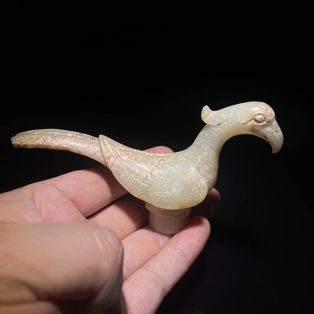 明早期玉鸠杖首—HBG12956