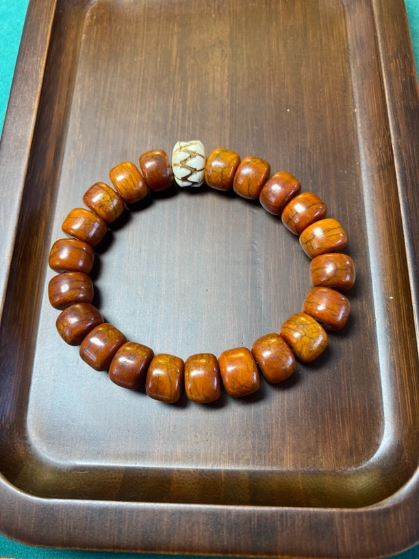 非金属珐琅手链  藏式经典吞噬手链12mm