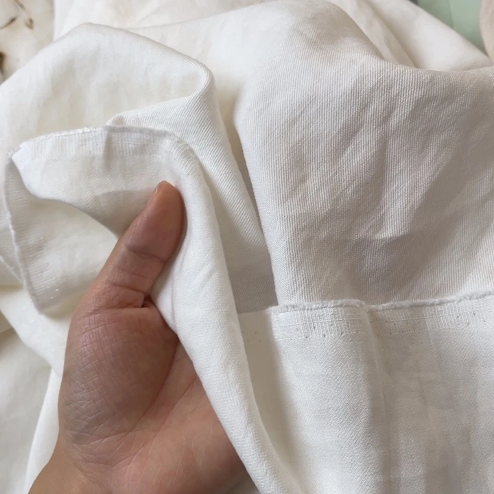 天丝（莱赛尔纤维）白色天丝亚麻2米