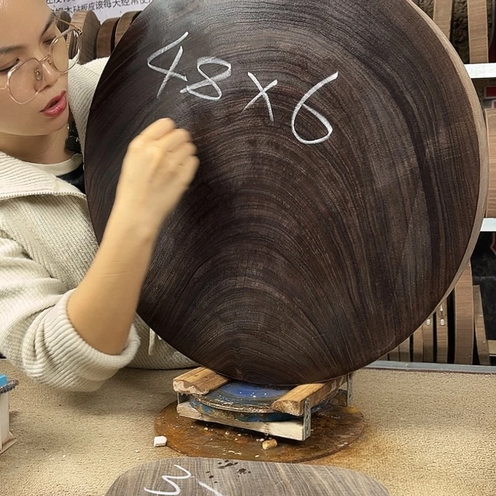 1***店木正宗蚬木菜板圆形