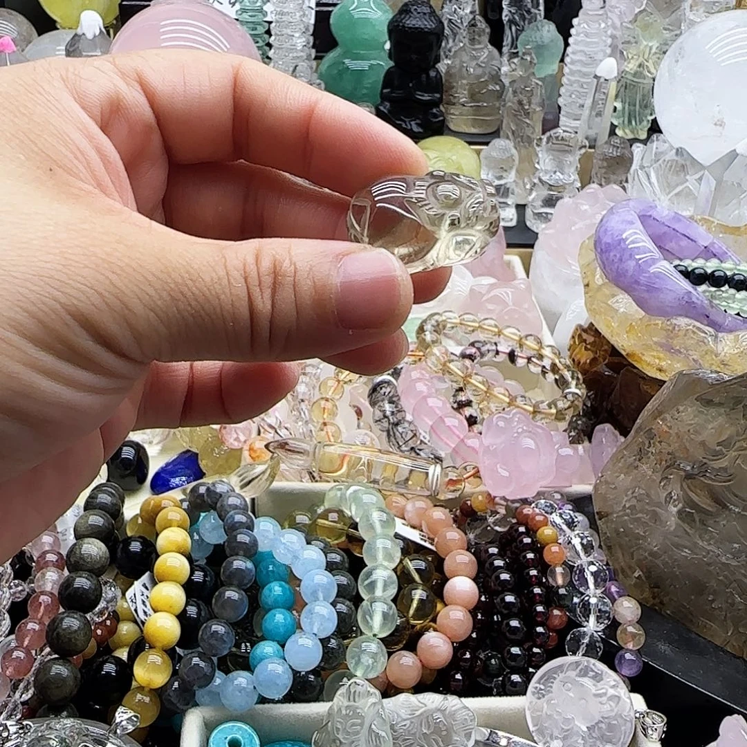 车挂未镶嵌水晶摆件