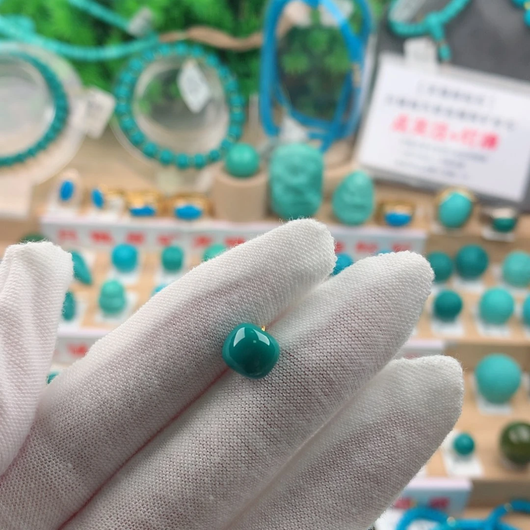 绿松石未镶嵌配饰8.2-7.4