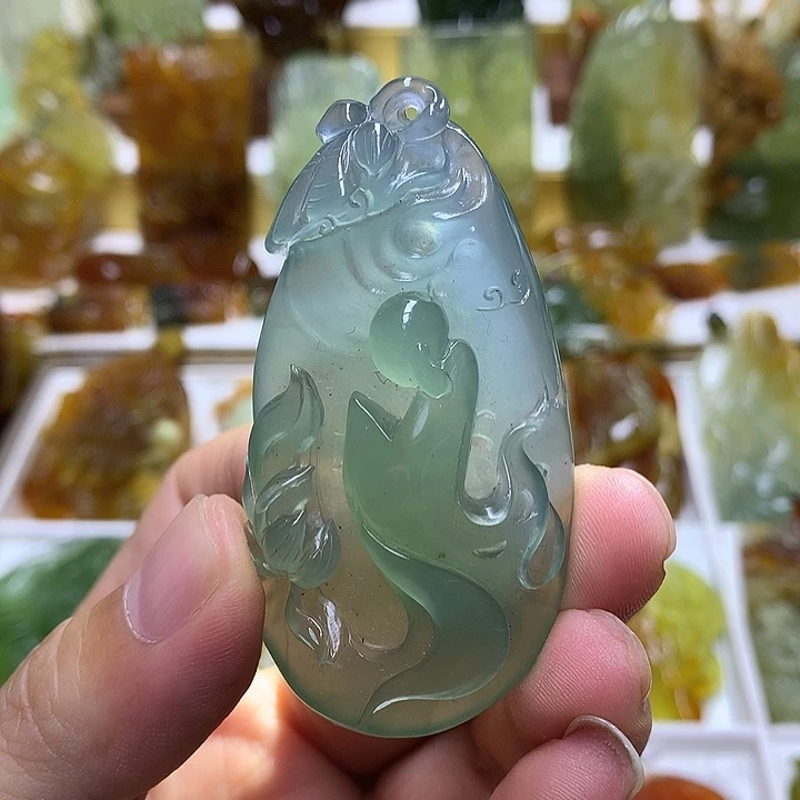 蛇纹石玉未镶嵌珠宝半成品