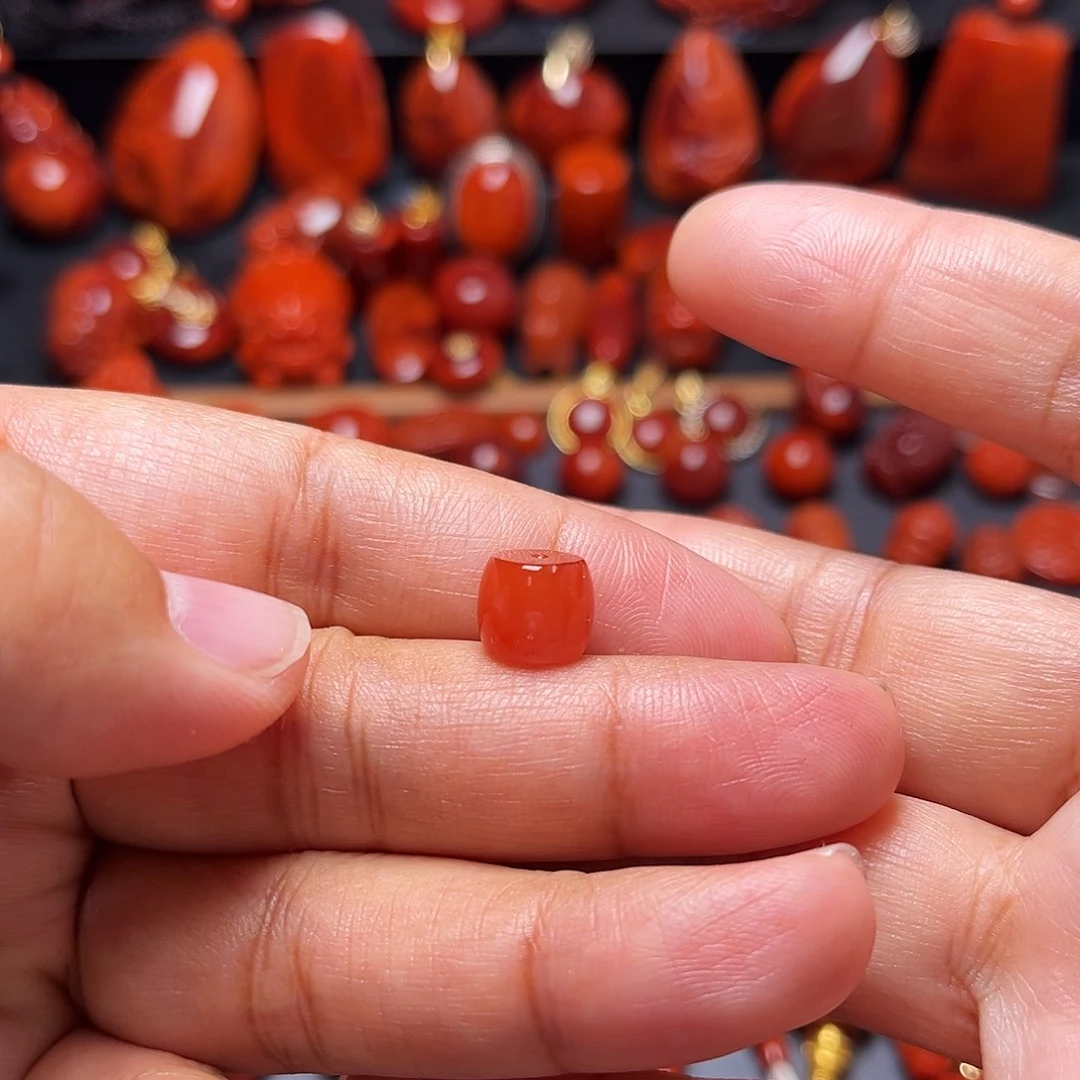 南红玛瑙未镶嵌配饰直切9.2mm